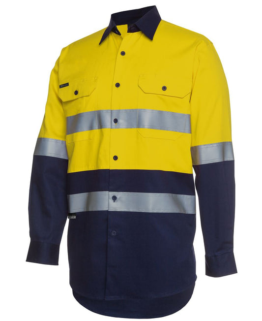 JB's Hi Vis (D+N) L/S 190G Work Shirt