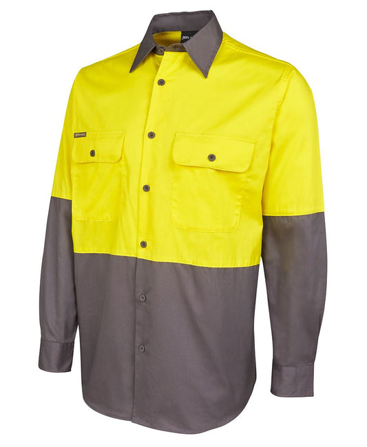 JB's Hi Vis L/S 150G Work Shirt