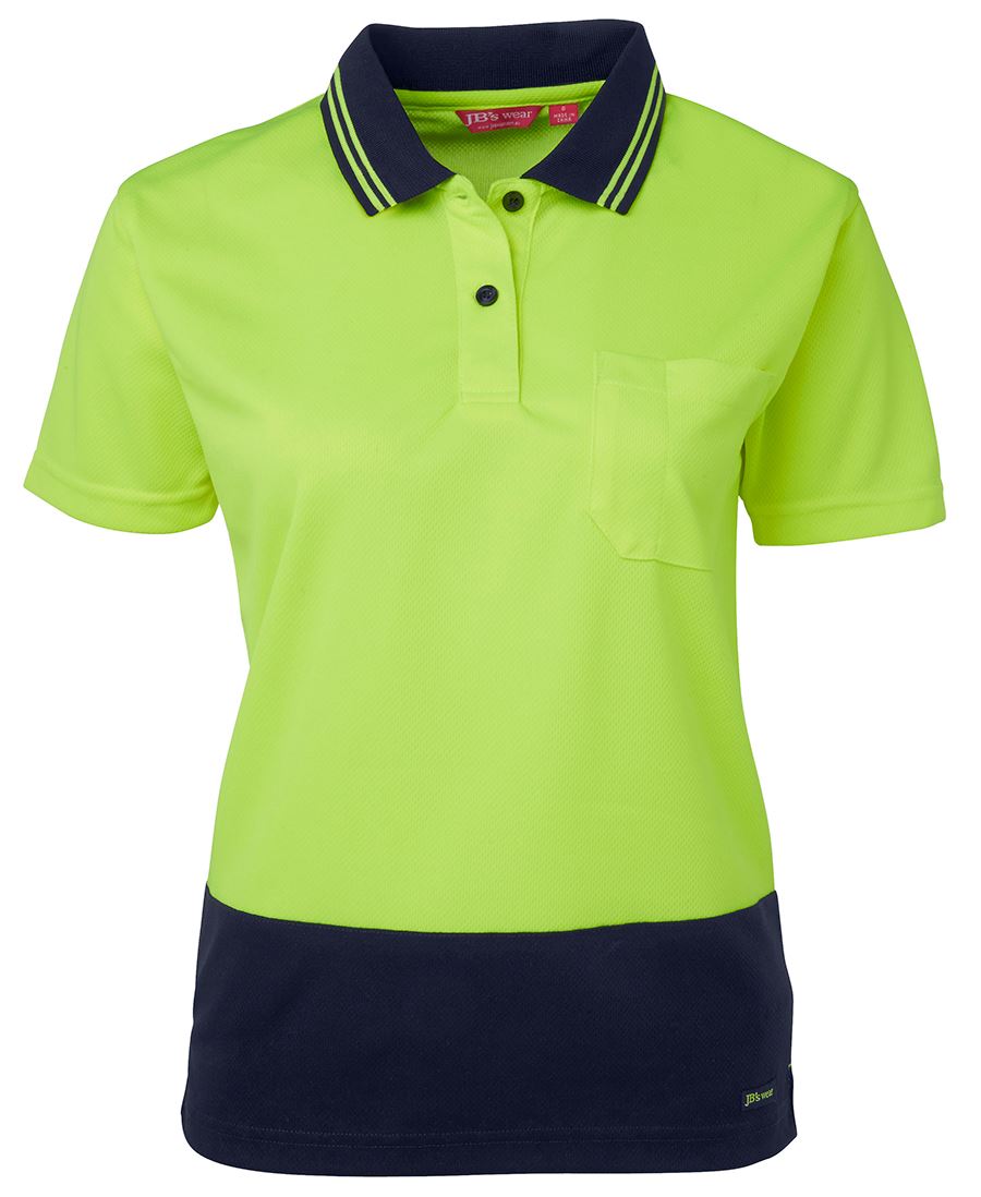 JB's Ladies Hi Vis S/S Comfort Polo