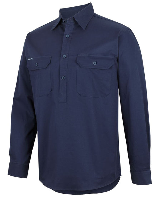 JB's Close Front L/S 150g Work Shirt