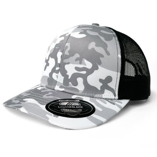 7016    Snow Camo Trucker