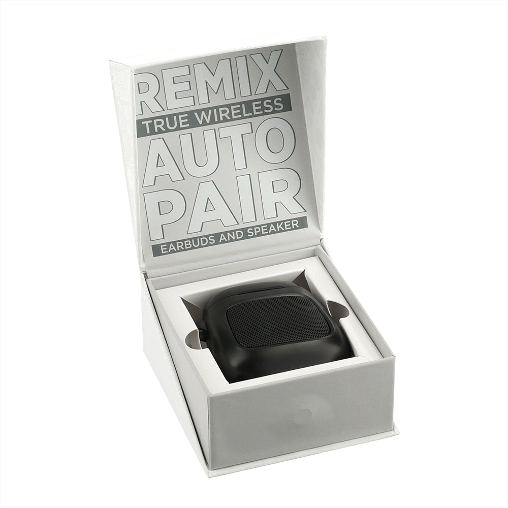 Remix Auto Pair True Wireless Earbuds and Speaker