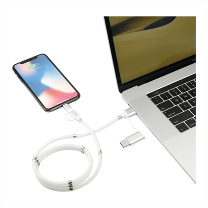 Whirl 5-in-1 Charging Cable with Magnetic Wrap