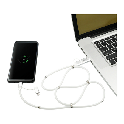 Whirl 5-in-1 Charging Cable with Magnetic Wrap