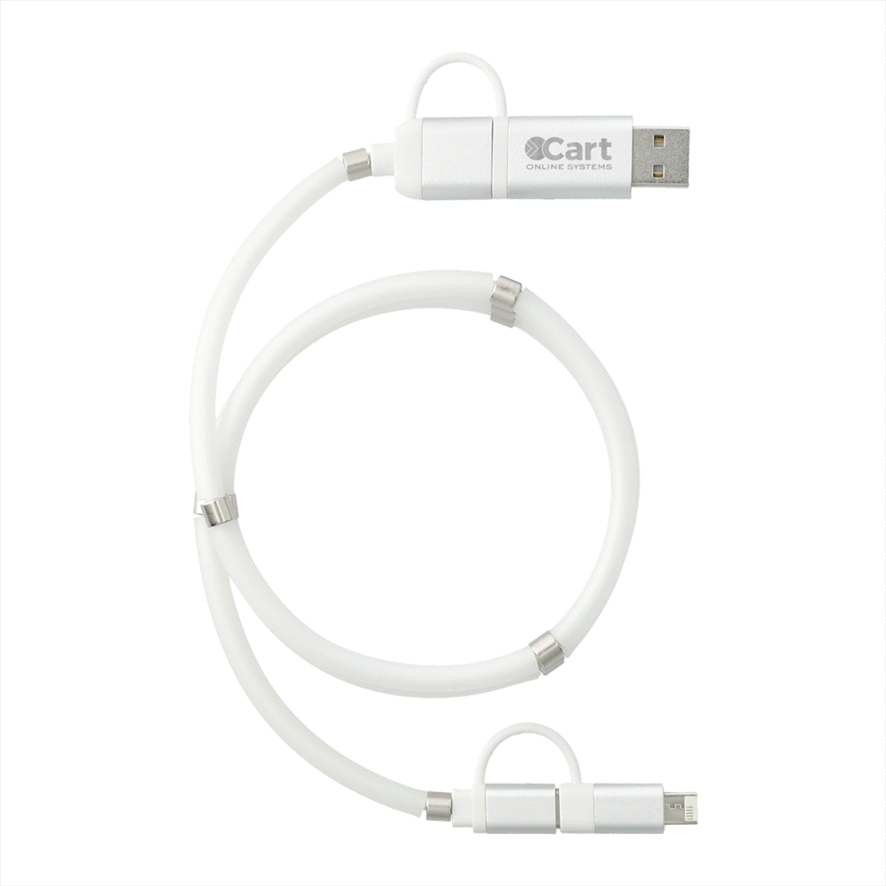 Whirl 5-in-1 Charging Cable with Magnetic Wrap