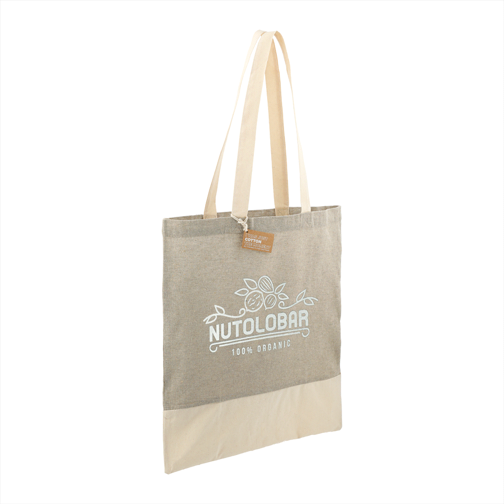 Split Recycled 150ml Cotton Twill Convention Tote