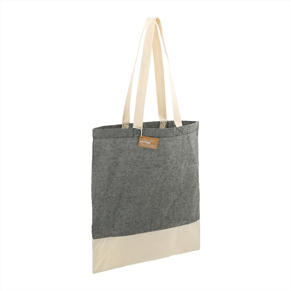 Split Recycled 150ml Cotton Twill Convention Tote