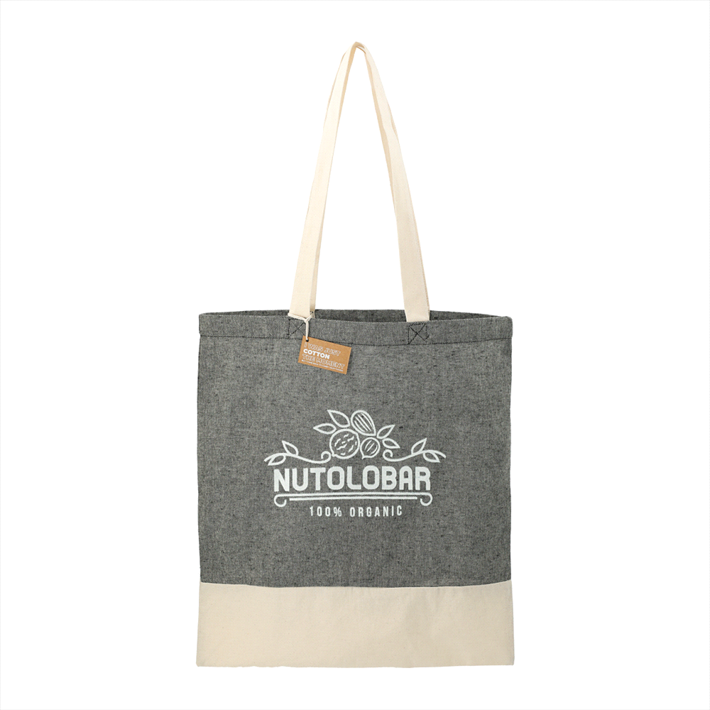 Split Recycled 150ml Cotton Twill Convention Tote