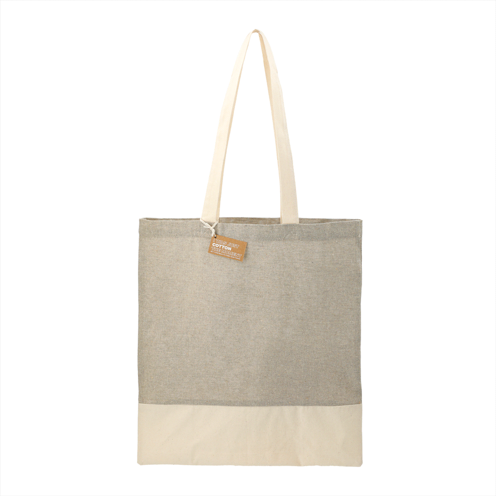 Split Recycled 150ml Cotton Twill Convention Tote