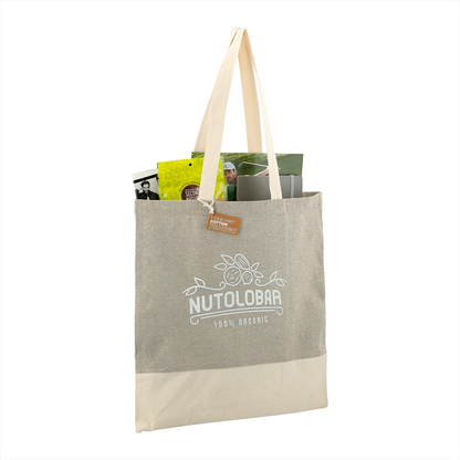 Split Recycled 150ml Cotton Twill Convention Tote