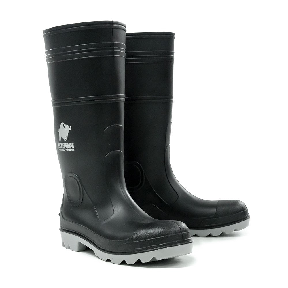 GUMBOOT INCA PVC BLACK GREY