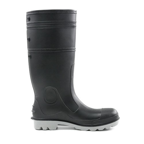 GUMBOOT INCA PVC BLACK GREY