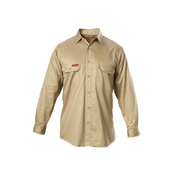 COTTON DRILL LONG SLEEVE SHIRT