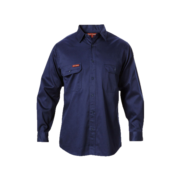 COTTON DRILL LONG SLEEVE SHIRT