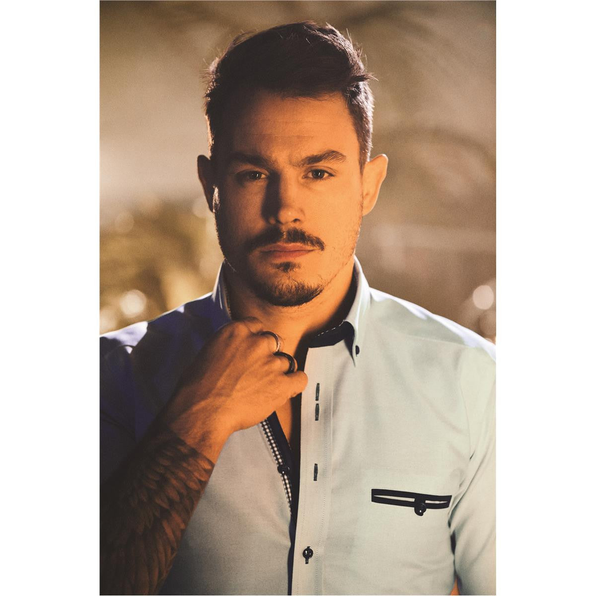 HF340    Purple Bow 40 Men's Shirt