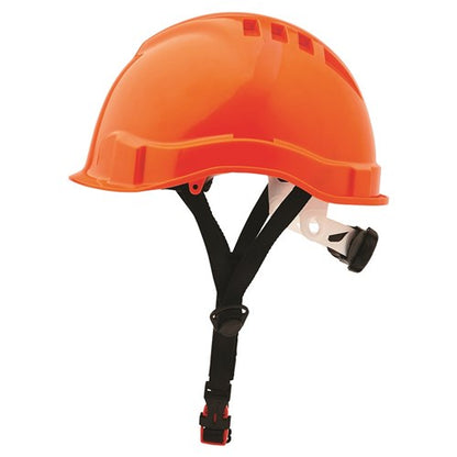 V6 Hard Hat Vented Micro Peak Ratchet Harness Linesman