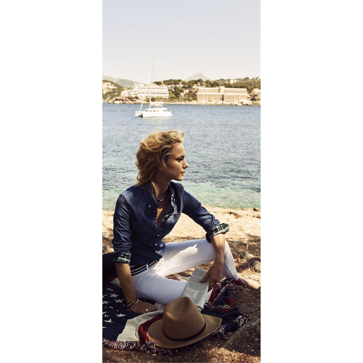 JH305W    Jupiter Women's Denim Shirt