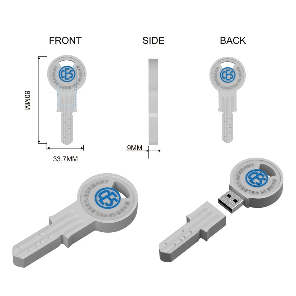 2D Custom Shape USB Flash Drive - Factory Direct