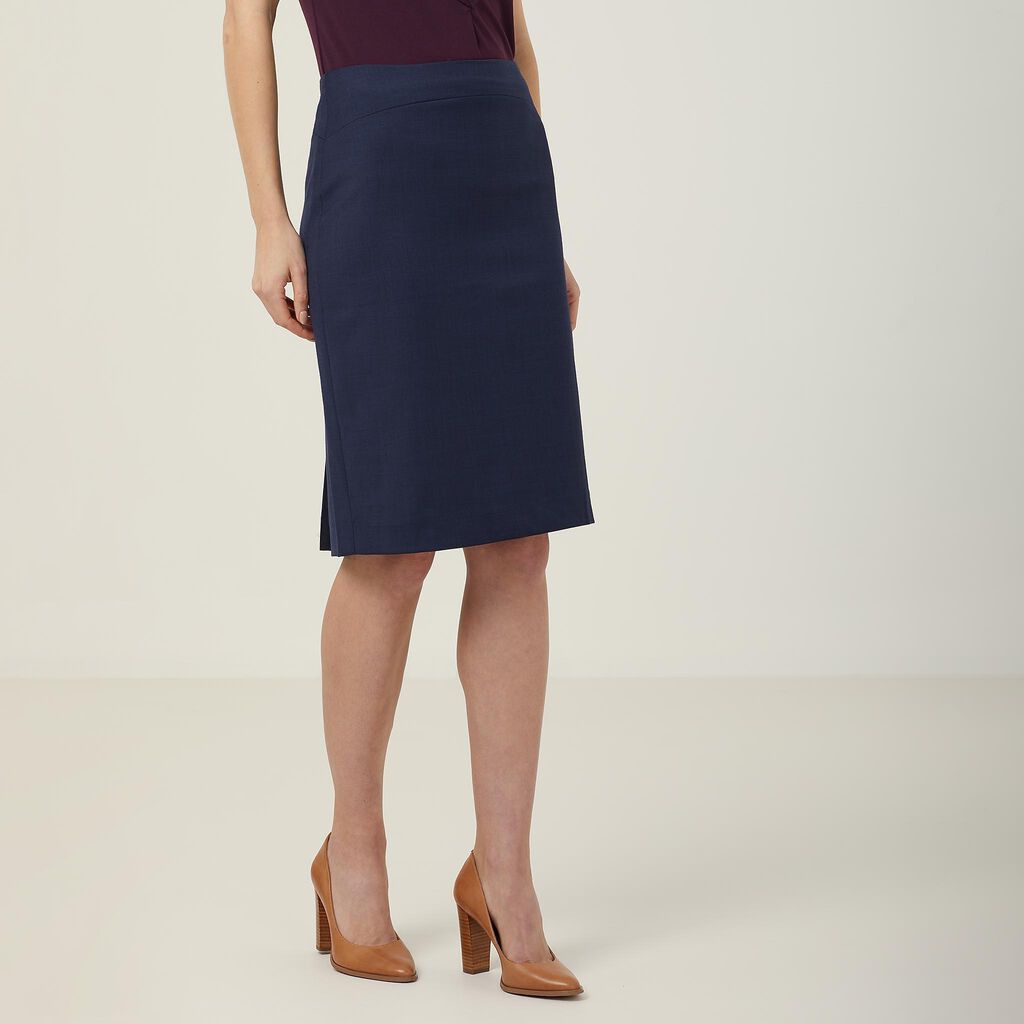 Sharkskin Detail Pencil Skirt