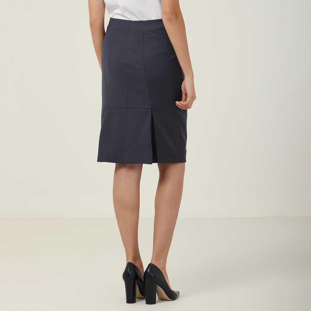 Sharkskin Detail Pencil Skirt