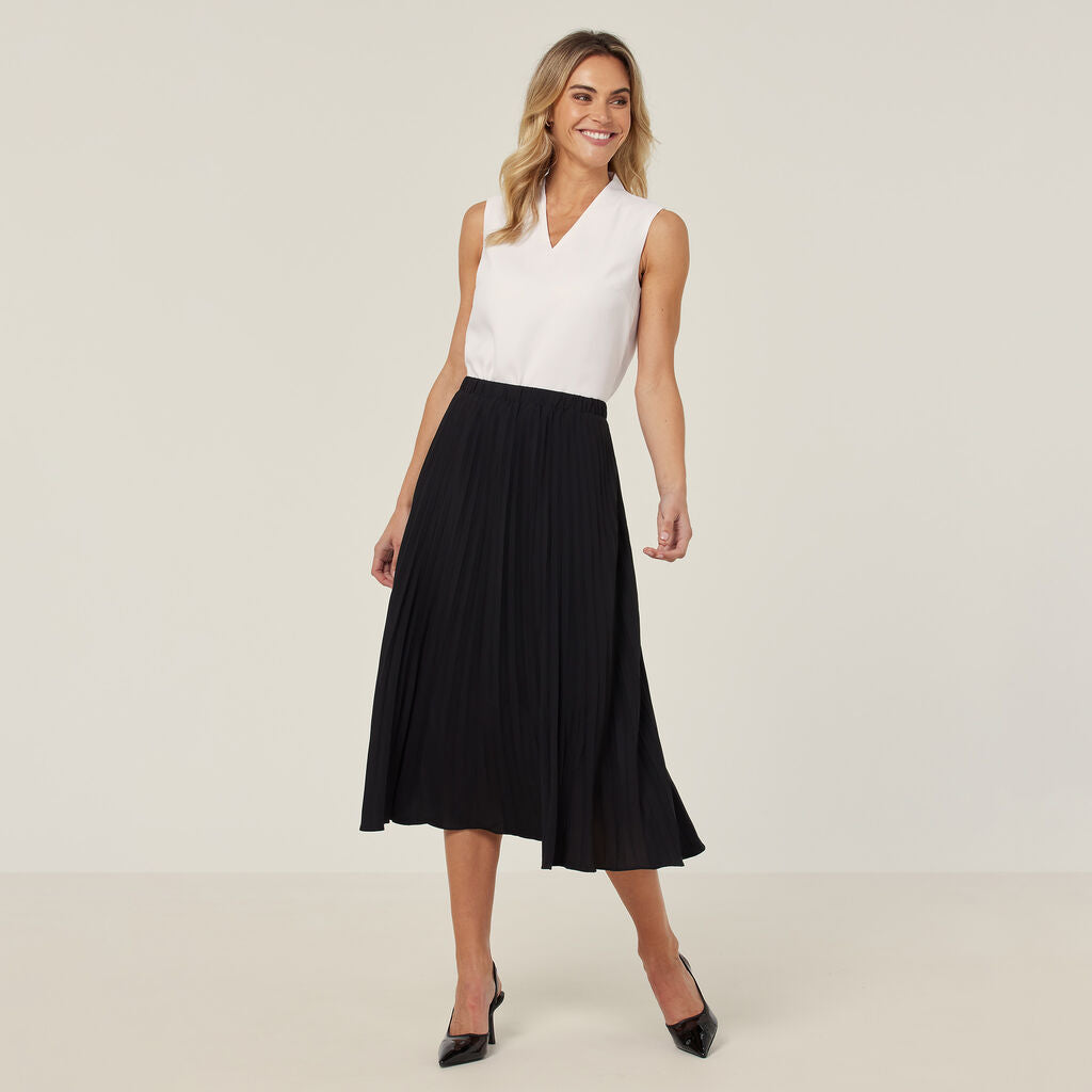 Georgie Midi Pleated Skirt