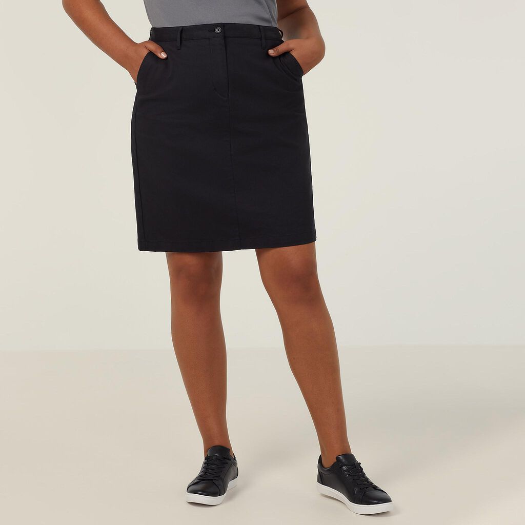 Stretch Cotton Chino Skirt