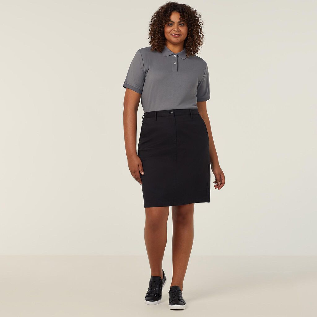 Stretch Cotton Chino Skirt