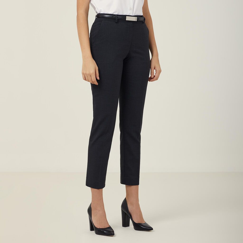 Stretch Wool Blend Slimline Pant