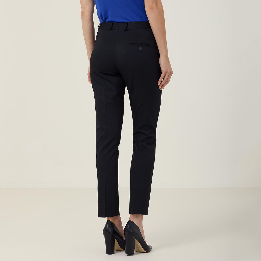 Poly Viscose Stretch Twill Slim Leg Secret Waist Pant