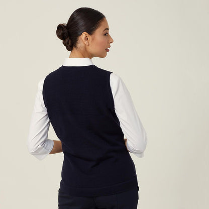 Merino Wool Textured Panel Vest