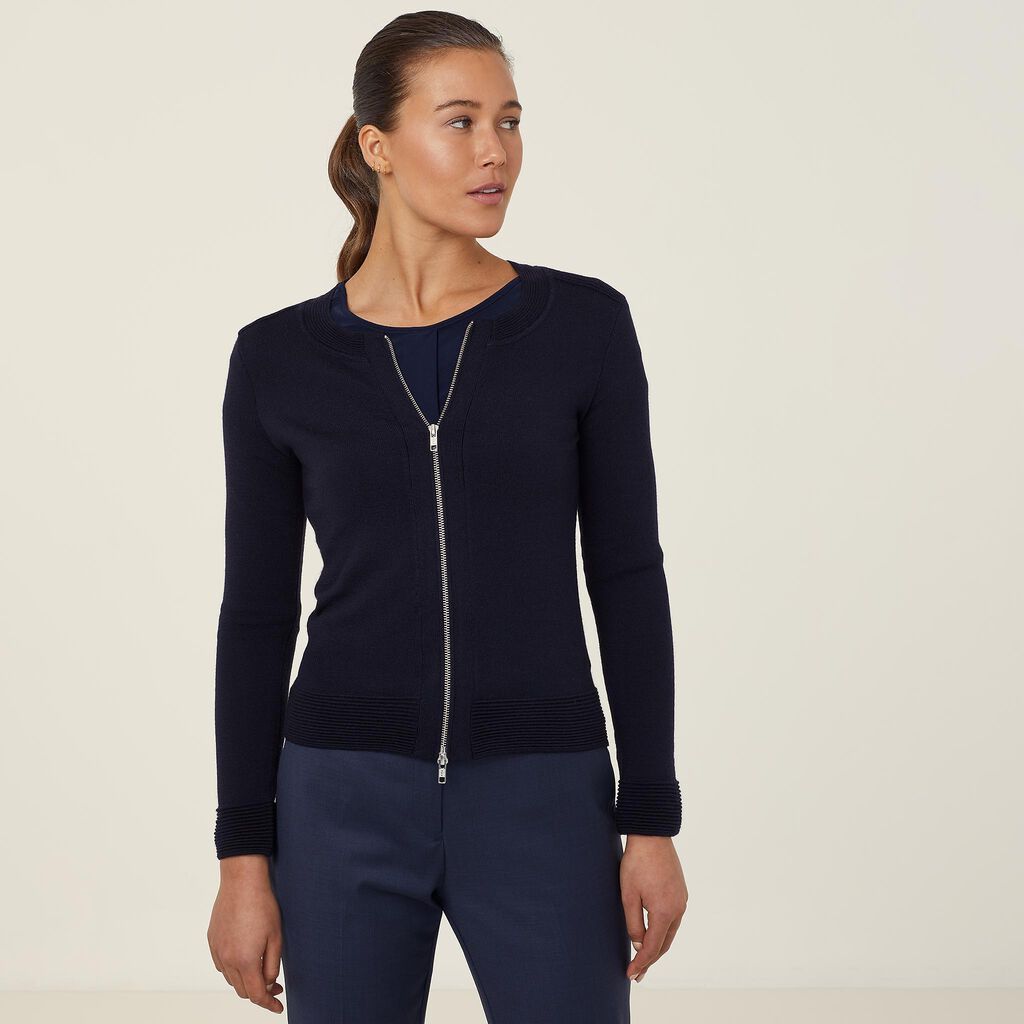 Merino Wool Knit Jacket