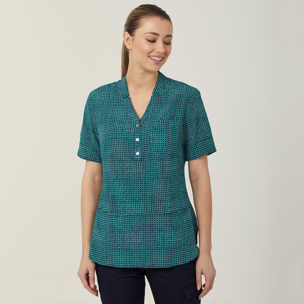 Pixel Print Short Sleeve Tunic