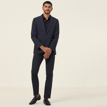 Stretch Wool Blend 2 Button Jacket