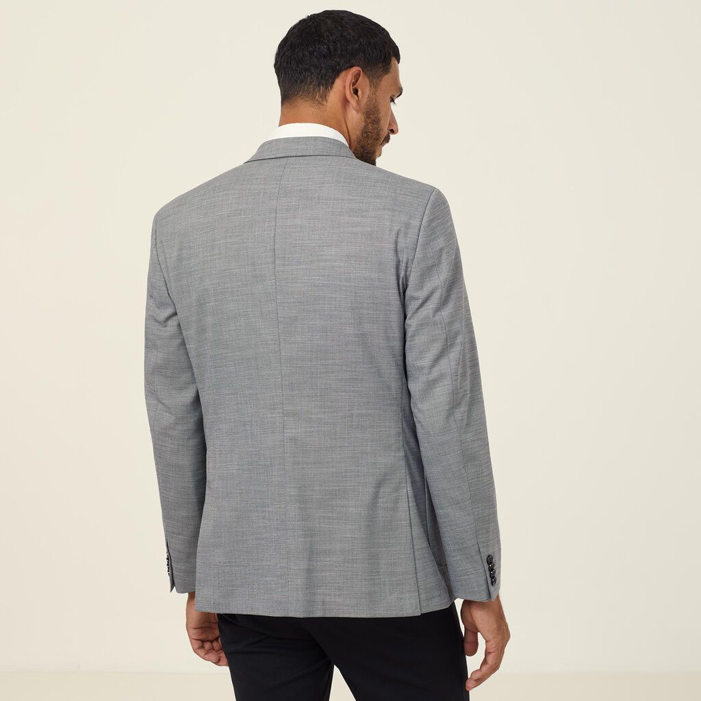 Linen Look Half-Lined Jacket