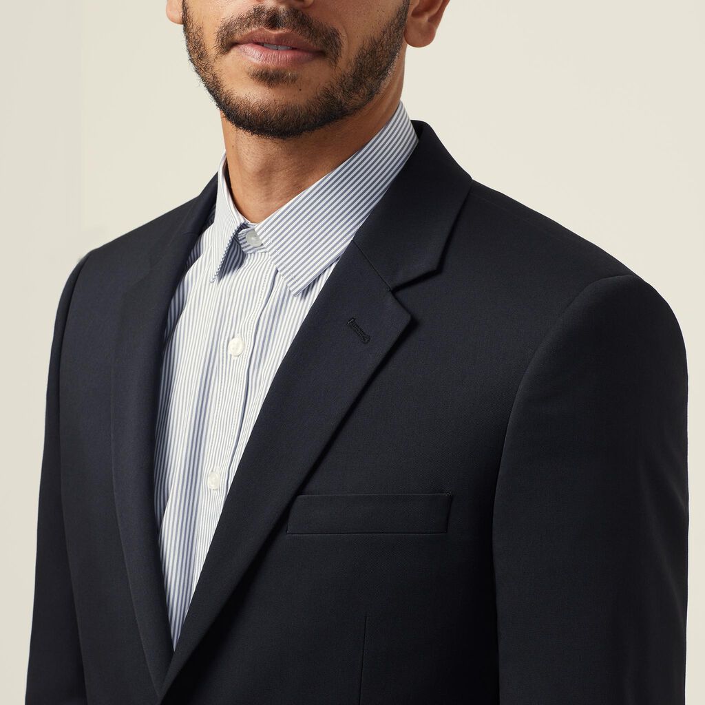 Poly Viscose Stretch Twill 2 Button Jacket