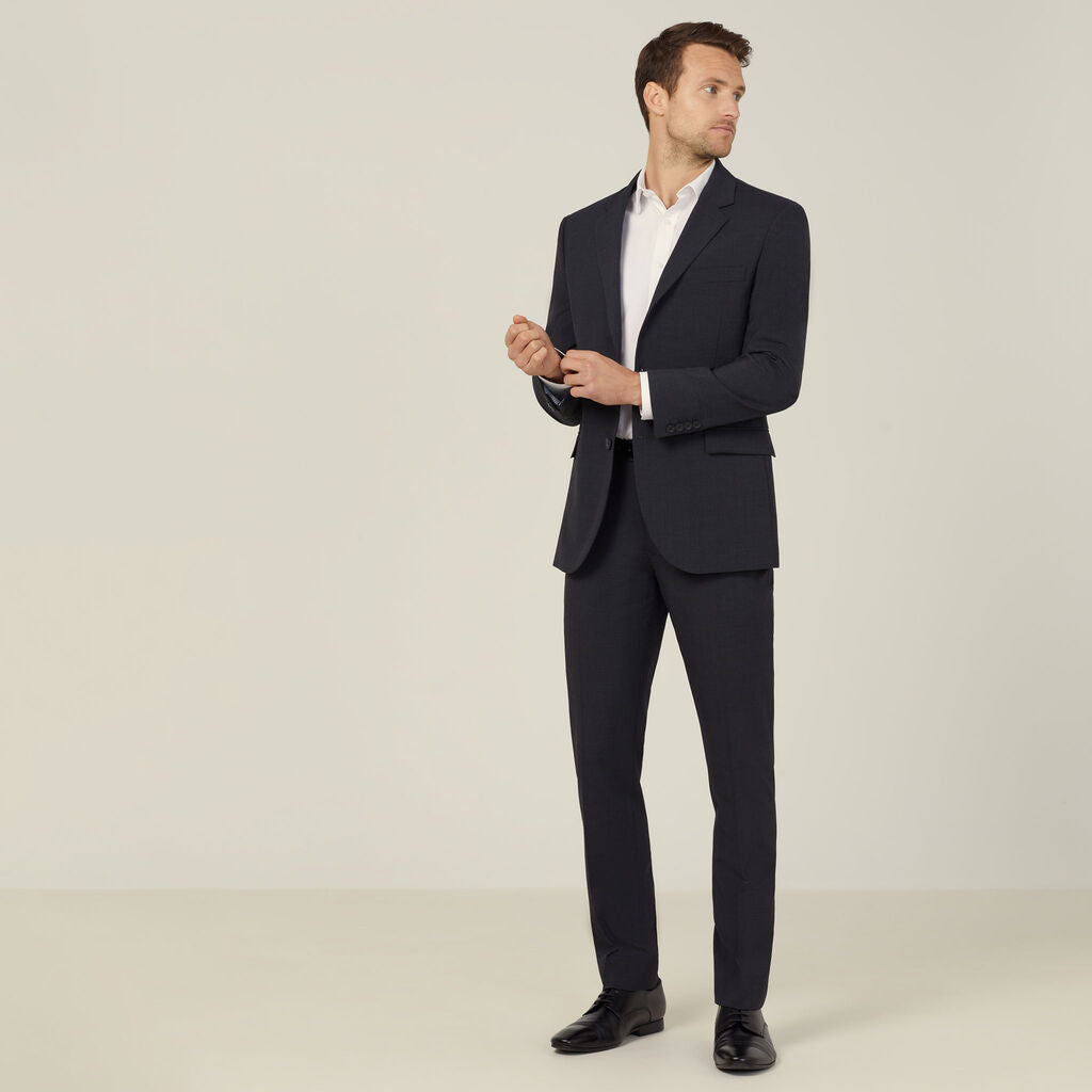 Stretch Wool Blend Slim Leg Pant