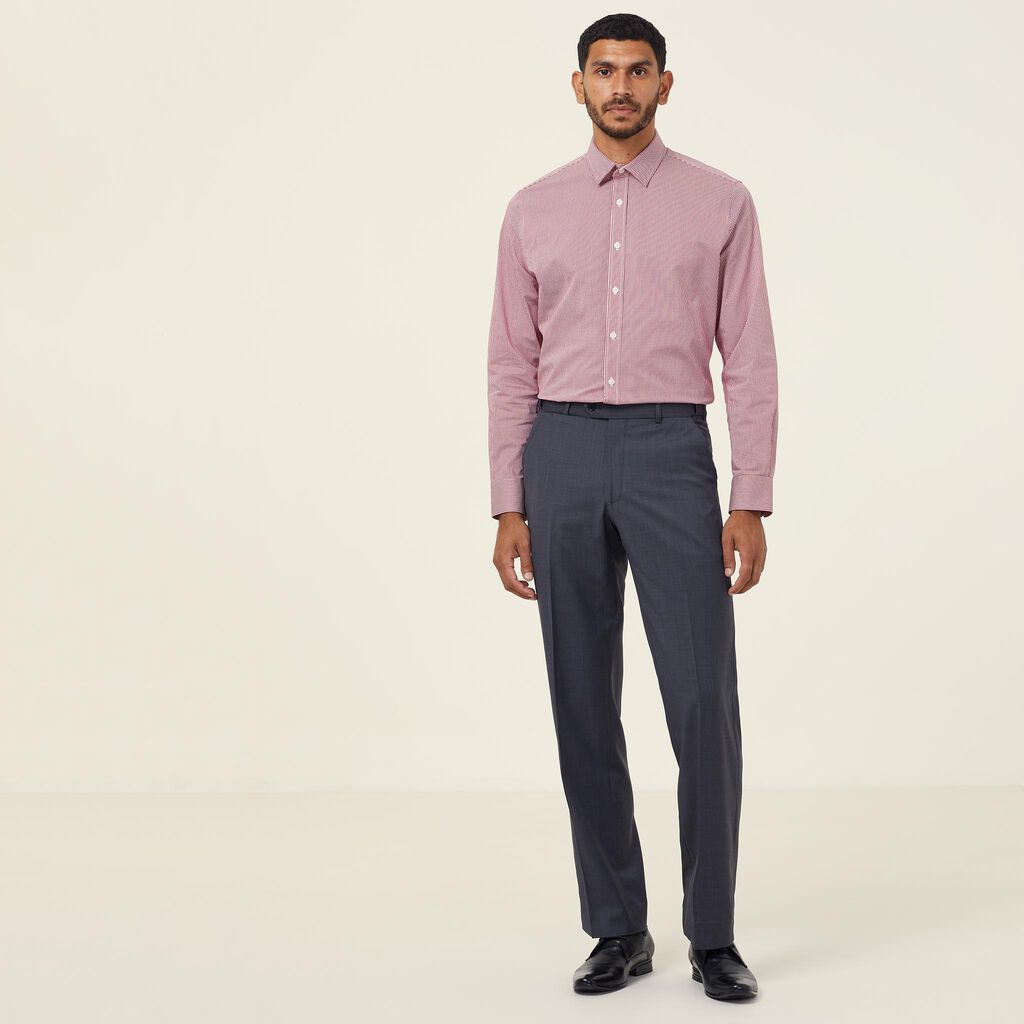 Sharkskin Flat Front Pant
