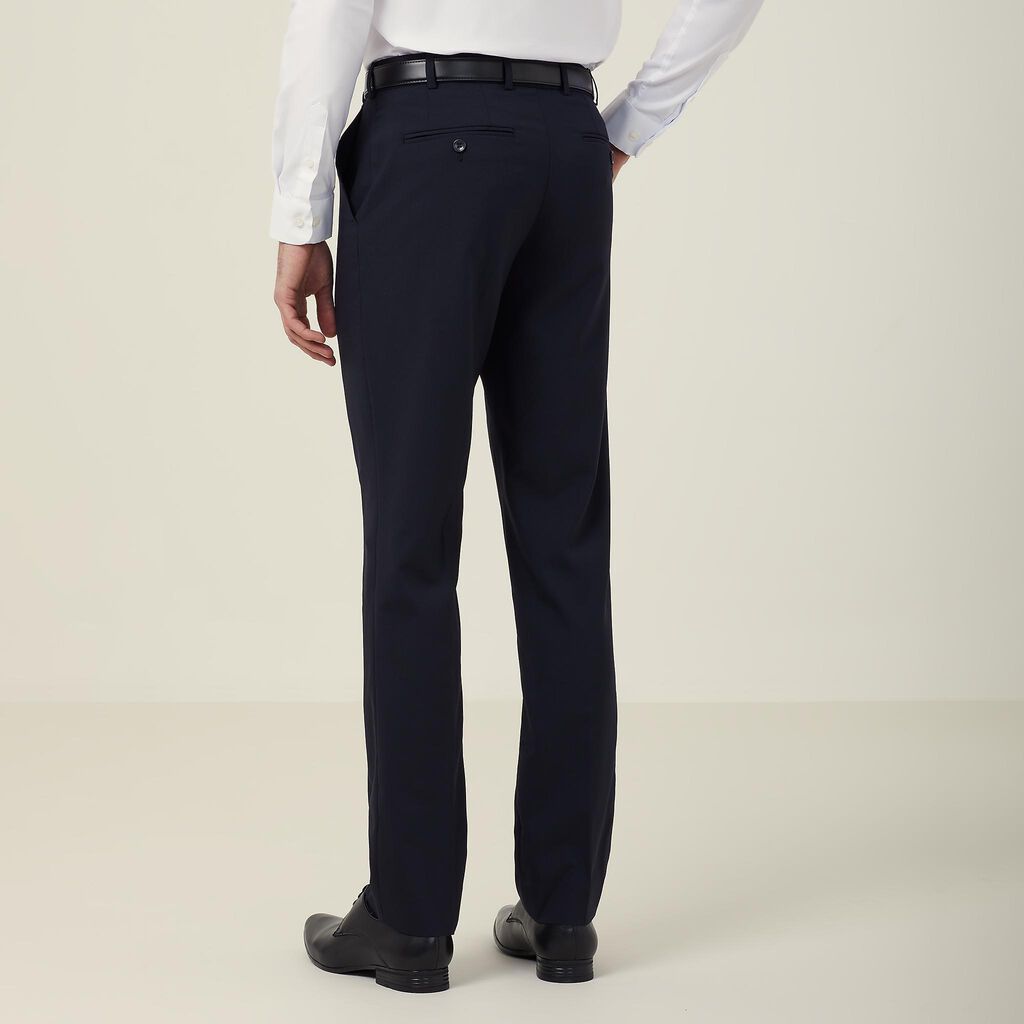 Stretch Wool Blend Slim Leg Pant