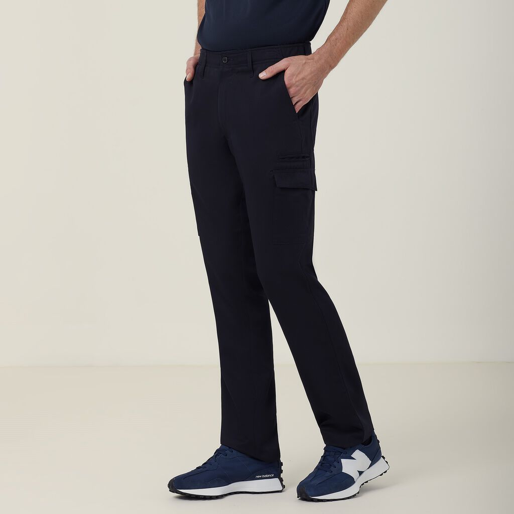 Poly Viscose Gaberdine Flex Waist Slim Pant