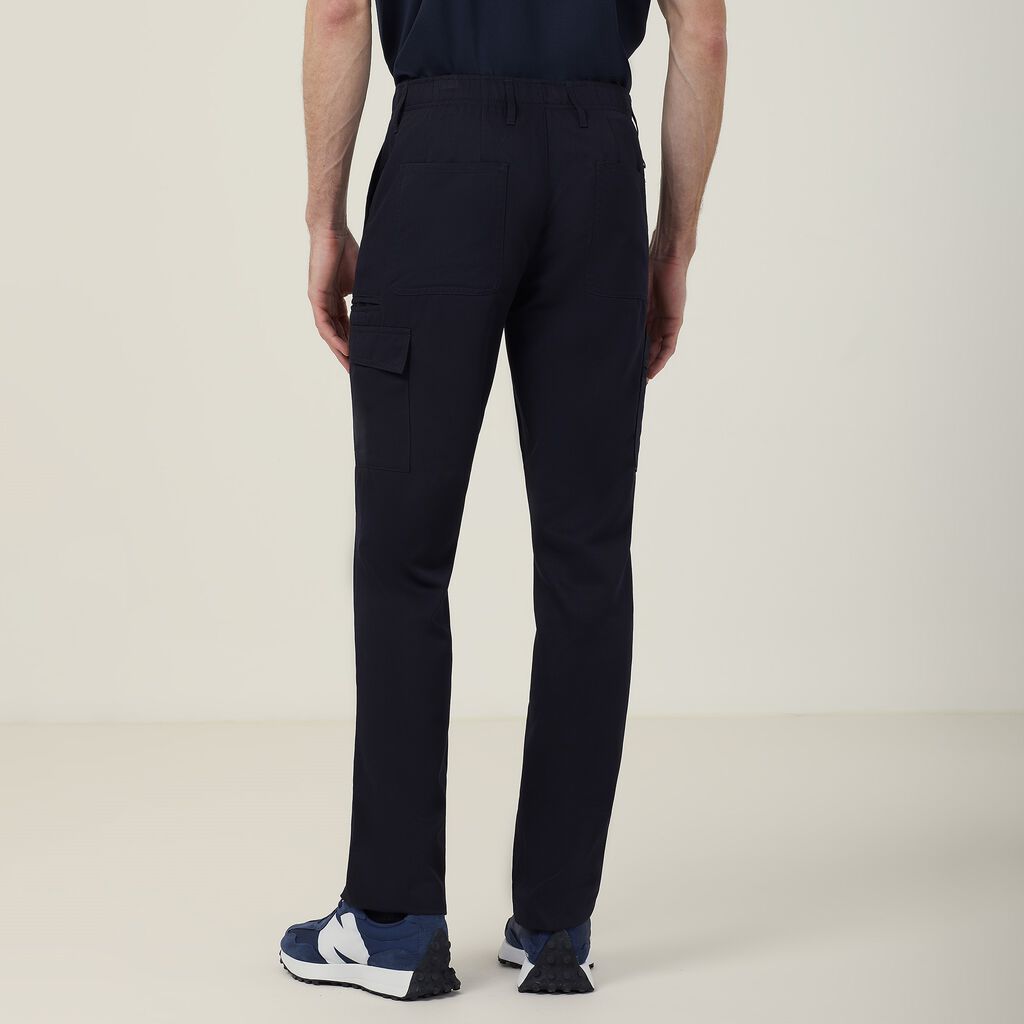 Poly Viscose Gaberdine Flex Waist Slim Pant