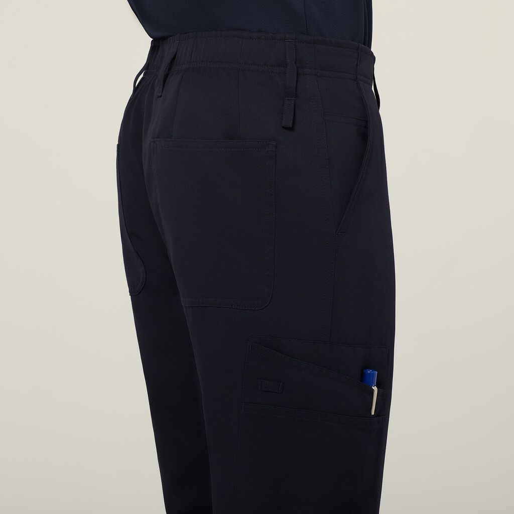 Poly Viscose Gaberdine Flex Waist Slim Pant