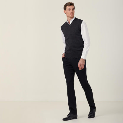 Merino Wool V-Neck Vest