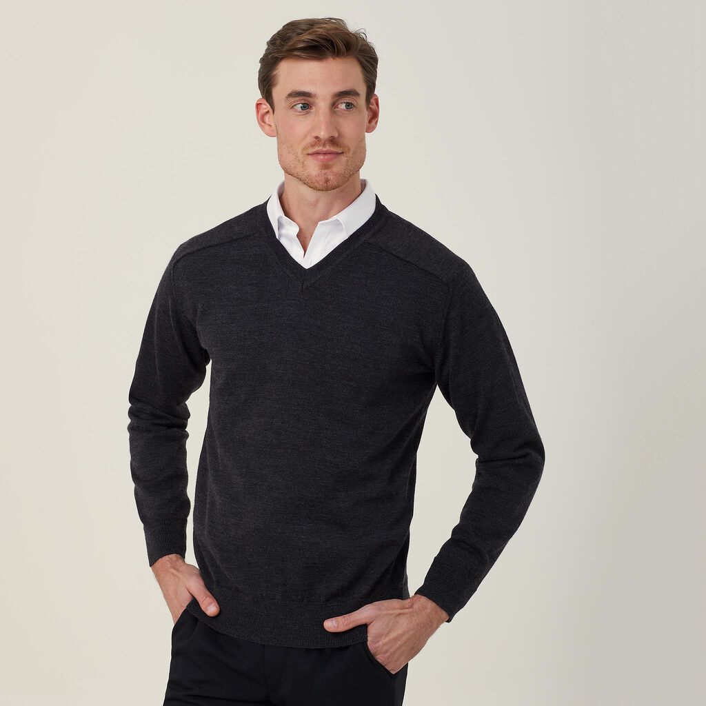 Merino Wool V-Neck Sweater