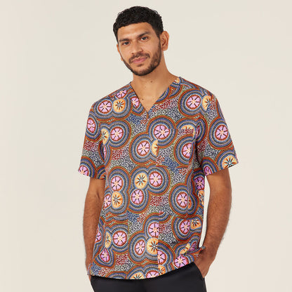 Bush Tucker Indigenous Scrub Top