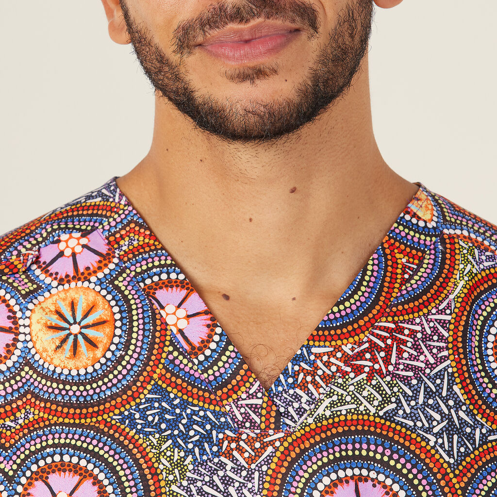 Bush Tucker Indigenous Scrub Top