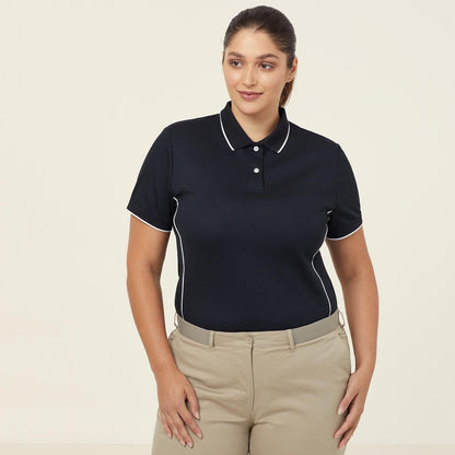 Antibacterial Polyface Short Sleeve Tipped Polo