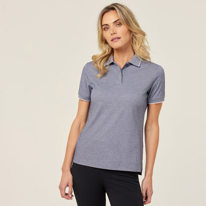 Textured Cotton Poly Short Sleeve Polo