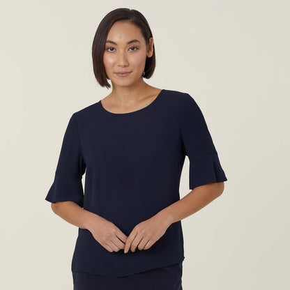 Georgie Fluted Sleeve Top