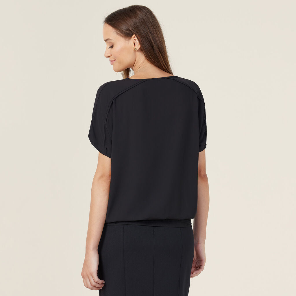 Georgie Short Sleeve Rib Hem Top