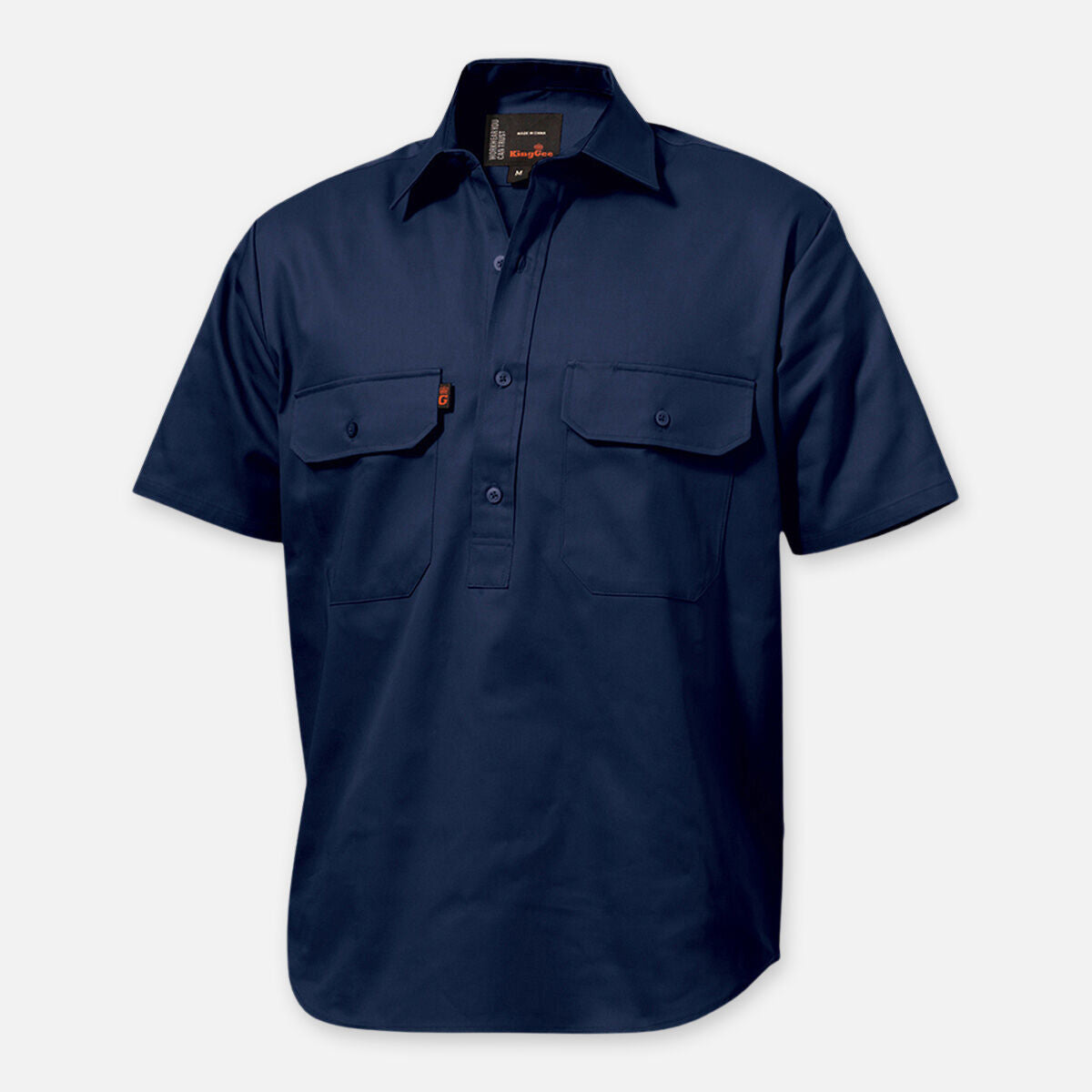 Originals Short Sleeve Closed Front Cotton Drill Work Shirt